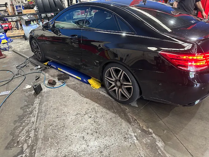 Vehicle being serviced at Empire Mechanics and Tyres in Blacktown