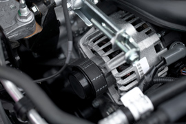 Alternator and drive belt inspection
